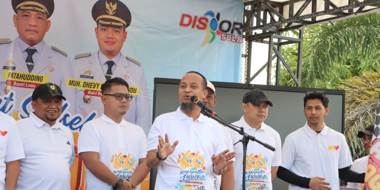 Dalam Rangka Hari Jadi Kabupten Luwu, AKBP Arisandi Ikuti Jalan Santai Anti Mager