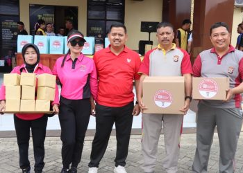 Semarak HUT Kemerdekaan RI Ke-80, Polres Toraja Utara Gelar Senam Bersama dan Lomba 17-an