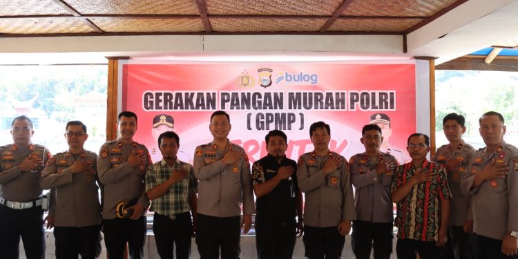 Ringankan Beban Masyarakat, Kapolres Tana Toraja Launching Gerakan Pangan Murah