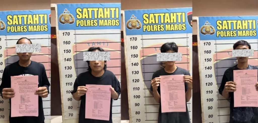 Polres Maros Tetapkan Empat Pelaku Penyerangan Pondok Pesantren