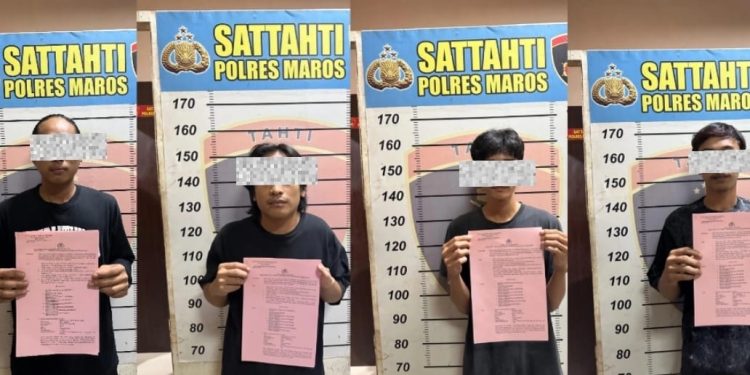 Polres Maros Tetapkan Empat Pelaku Penyerangan Pondok Pesantren