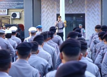 Pimpin Apel Jam Pimpinan, Kapolrestabes Makassar: Lebih Baik Memberikan 1 Contoh Dari Pada 1000 Ucapan
