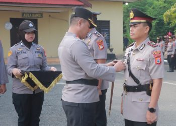 Kapolres Wajo Pimpin Sertijab Kapolsek Pitumpanua dan Kabag Ops