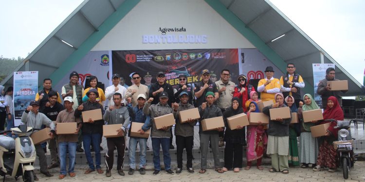 Merdeka Offroad Peduli Seri ke IV Resmi Ditutup Dengan Bakti Sosial ke Masyarakat Jeneponto 