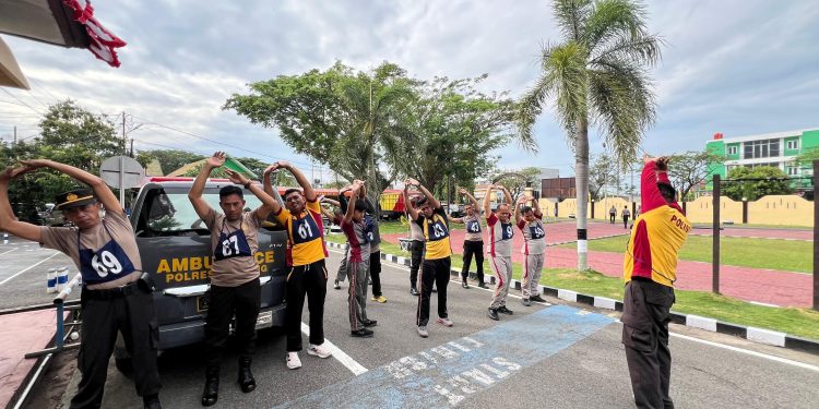 Polres Pinrang Gelar Tes Kesamaptaan Jasmani dan Beladiri Periode II Tahun 2025