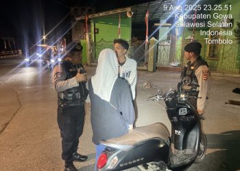 Antisipasi Tindak Kejahatan, Sat Samapta Polres Gowa Gelar Patroli Mobile Hunting