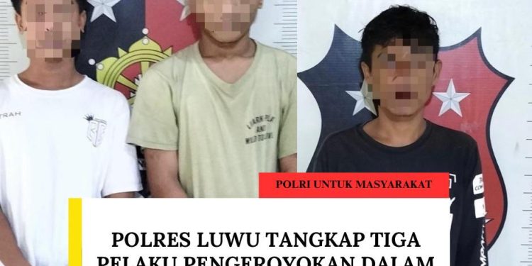 Resmob Polres Luwu Tangkap Tiga Pelaku Pengeroyokan di Walenrang