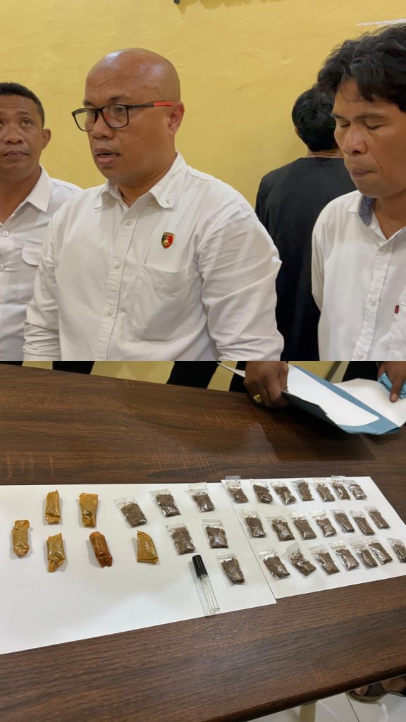 Satres Narkoba Polres Bulukumba Tangkap Warga Ujung Bulu, 33 Saset Tembakau Sinte Diamankan