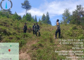 Tim Gabungan Polres Tator - TNI Bersama Tim Manggala Agni, Patroli Cegah Terjadinya Karhutlah