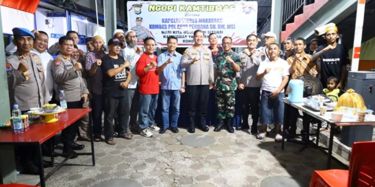 Melalui Ngopi Kamtibmas, Kapolrestabes Makassar Dengar Keluh dan Aspirasi Masyarakat Ujung Pandang