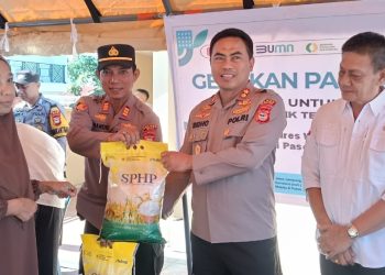 Dukung Pemerintah Stabilkan Harga, Polsek Tempe Polres Wajo Gelar Gerakan Pangan Murah 