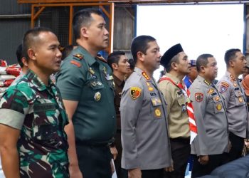 Kapolrestabes Makassar Hadiri Kick Off Gerakan Pangan Murah Yang Dipimpin Kapolri
