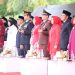 Kapolrestabes Makassar bersama Ketua Bhayangkari Hadiri Upacara Pengibaran Bendera Merah Putih