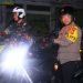 Kapolrestabes Makassar bersama Dandim 1408 Pimpin Patroli Motor Pasca Unras