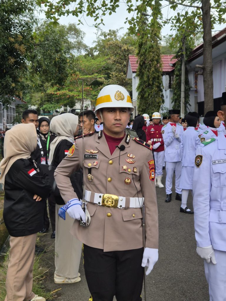 Komandan Paskibraka IPDA Aditya Dwi Tampil Memukau Saat Upacara Bendera HUT ke-80 RI