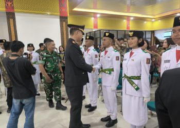 Kapolres Tana Toraja Hadiri Pengukuhan Paskibraka 2025