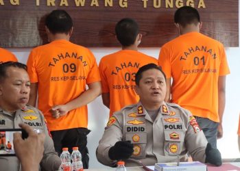 Kapolres Kepulauan Selayar Rilis Pengungkapan 5 Pelaku Bandar Sabu