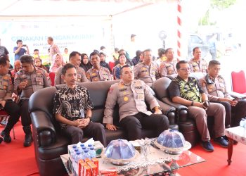 Dukung Program Ketahanan Pangan, Kapolres Sidrap Hadiri Zoom Meeting di Bulog