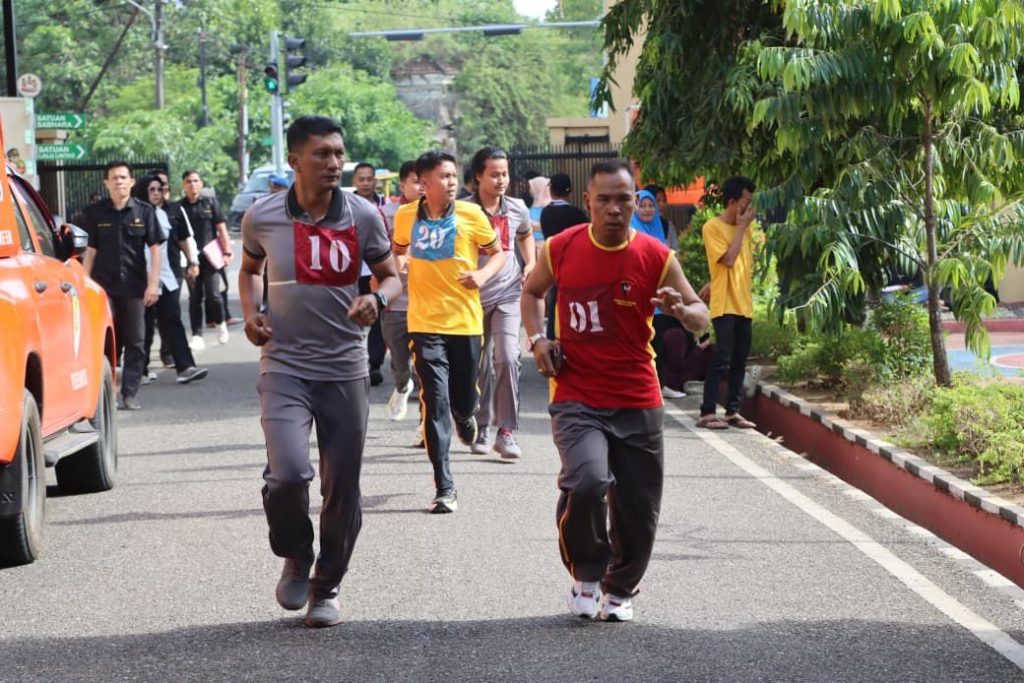 Polres Maros Gelar Tes Kesamaptaan Jasmani, Ukur Kebugaran Personel