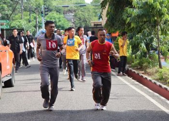 Polres Maros Gelar Tes Kesamaptaan Jasmani, Ukur Kebugaran Personel
