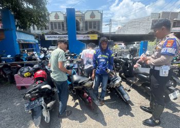 Satlantas Polres Palopo Gencar Razia Knalpot Brong, 4 Motor Diamankan di Pusat Kota