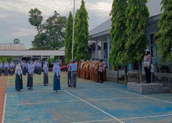 Peringati Hari Lalu Lintas Bhayangkara ke-70, Satlantas Polres Gowa Jadi Irup di SMAN 22