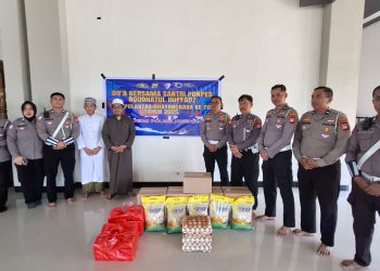Satlantas Polres Jeneponto Gelar Doa Bersama dan Bakti Sosial di Ponpes Roudhatul Huffadz