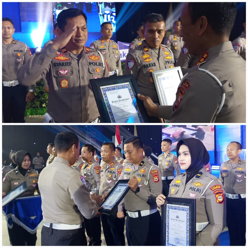 Kasat Lantas dan Kanit Regident Polres Barru Sabet Penghargaan Bergengsi di Hari Lalulintas Bhayangkara ke-70