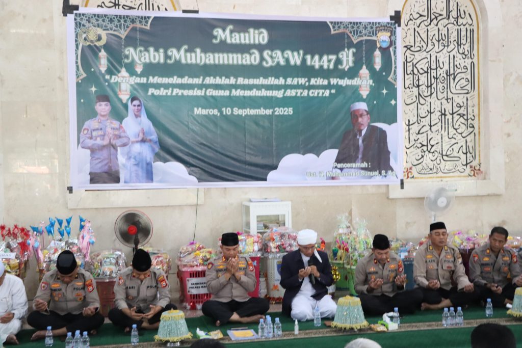 Polres Maros Gelar Peringatan Maulid Nabi Muhammad SAW