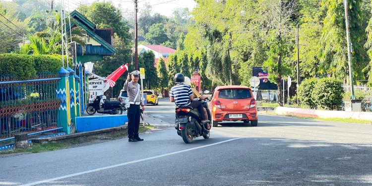 Sat Lantas Polres Wajo Jaga Kelancaran Arus Lalu Lintas Demi Kenyamanan Masyarakat