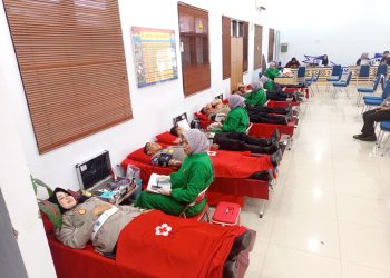 Ditlantas Polda Sulsel Gelar Donor Darah Dalam Rangka Hari Lalu Lintas Bhayangkara ke-70