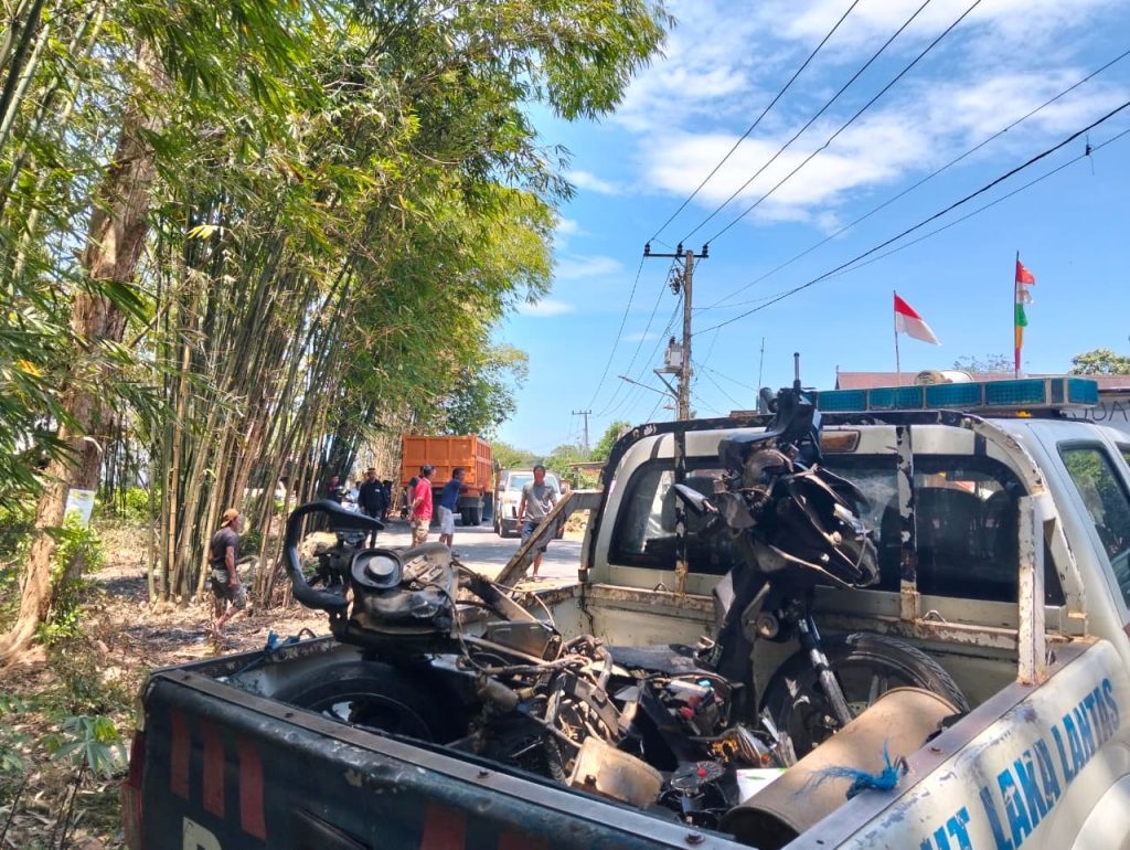 Unit Gakkum Sat Lantas Polres Maros Amankan Sopir Truk Yang Tabrak 2 Orang Sampai Meninggal