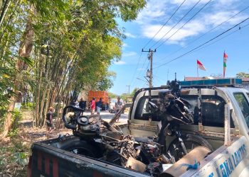 Unit Gakkum Sat Lantas Polres Maros Amankan Sopir Truk Yang Tabrak 2 Orang Sampai Meninggal