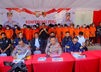 Polda Sulsel Rilis Hasil Operasi Sikat Lipu 2025, 411 Orang Diamankan