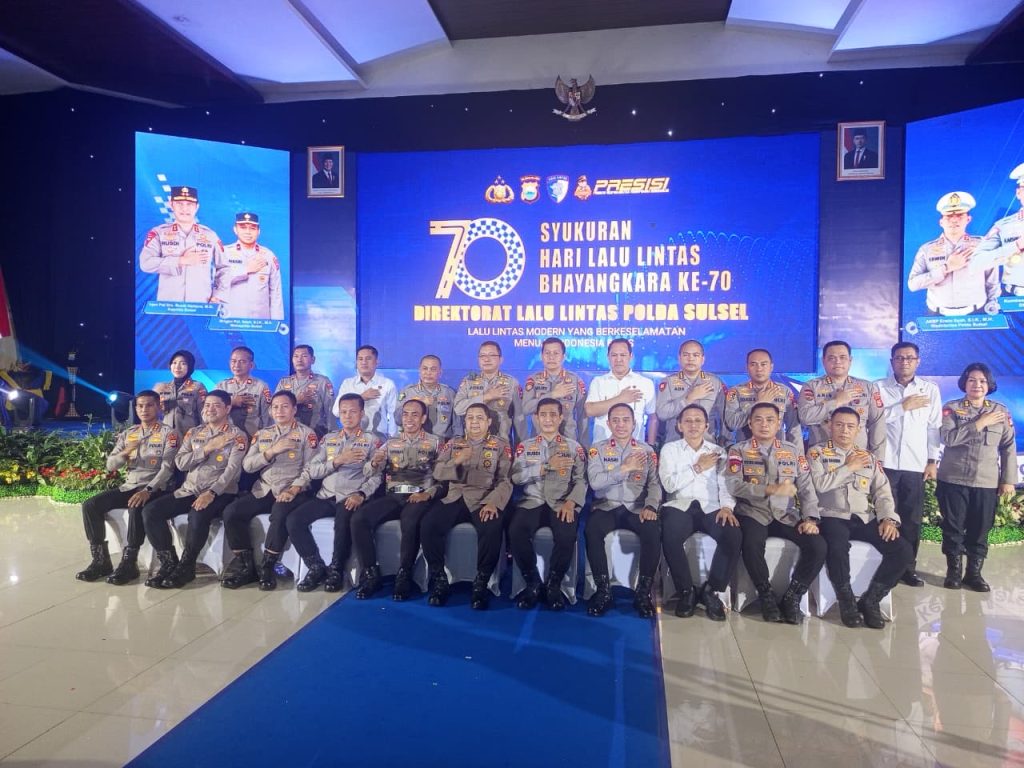Hadiri Syukuran Hari Lalu Lintas Bhayangkara ke-70, Kapolda Sulsel: Jalin Sinergitas Untuk Tekan Angka Kecelakaan