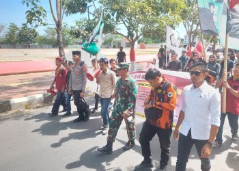 Kapolres Gowa Turun Langsung Kawal Aksi Unjuk Rasa Aliansi Cipayung Plus