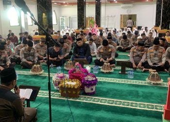 ‎Polres Pinrang Gelar Maulid Nabi Muhammad SAW di Masjid Nurul Khair
