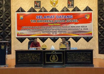 Biro Rena Polda Sulsel Asistensi Penyusunan Renstra dan Renja di Polres Pinrang
