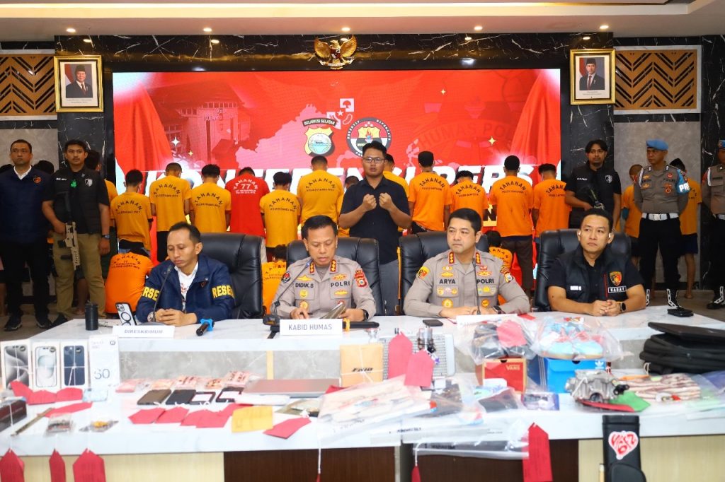 Polda Sulsel Rilis 53 Pelaku Pembakaran, Pengrusakan, Pencurian dan Penganiayaan Saat Unras