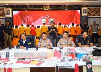 Polda Sulsel Rilis 53 Pelaku Pembakaran, Pengrusakan, Pencurian dan Penganiayaan Saat Unras