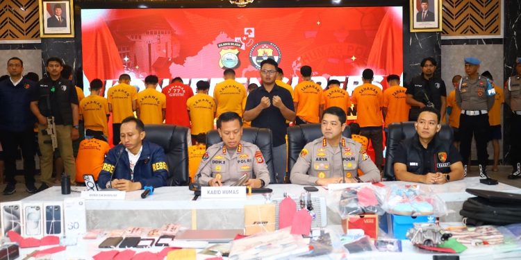 Polda Sulsel Rilis 53 Pelaku Pembakaran, Pengrusakan, Pencurian dan Penganiayaan Saat Unras