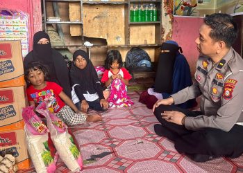 Sat Lantas Polres Maros Gelar Bakti Sosial di Panti Asuhan Al Qadri Mandai