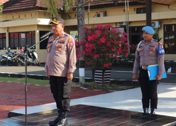 Wakapolres Pinrang Pimpin Apel, Tegaskan Kedisiplinan Personel