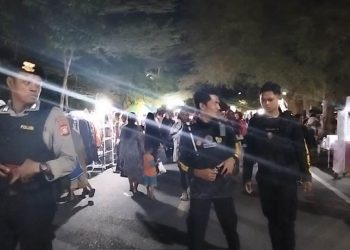 Personel Satlantas dan Samapta Polres Selayar Intensifkan Patroli Malam Sekaligus Atur Arus Lalin