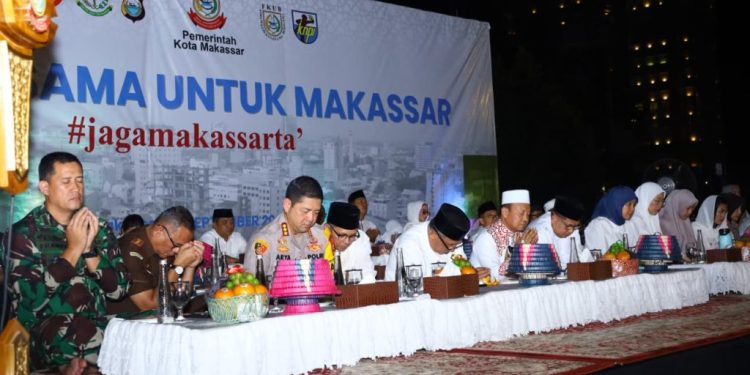 Hadiri Doa Bersama, Kapolrestabes Makassar Harapkan Situasi Aman dan Damai