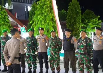 Personel Gabungan Polres Selayar bersama TNI dan Satpol PP Gelar Patroli di Sejumlah Titik
