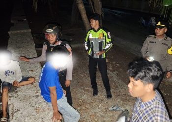 Personel Polres Selayar Gelar Patroli KRYD, 4 Remaja Yang Kedapatan Pesta Miras Diamankan