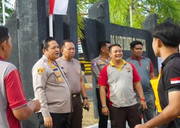 Kapolres Selayar Pantau Langsung Tes Kesamaptaan dan Beladiri Berkala Personel