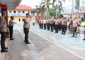 Kapolres Tana Toraja Tekankan Kesetiaan dan Semangat Dalam Latihan Dalmas