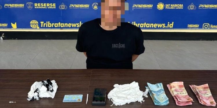 Satres Narkoba Polres Luwu Amankan Terduga Pengedar Sabu di Bupon